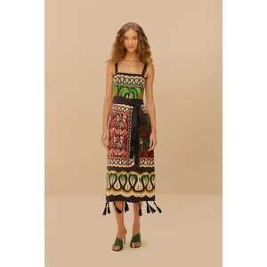 NWT Off-White Coconut Tree Flow LENZING™ ECOVERO™ Euroflax™ Dress